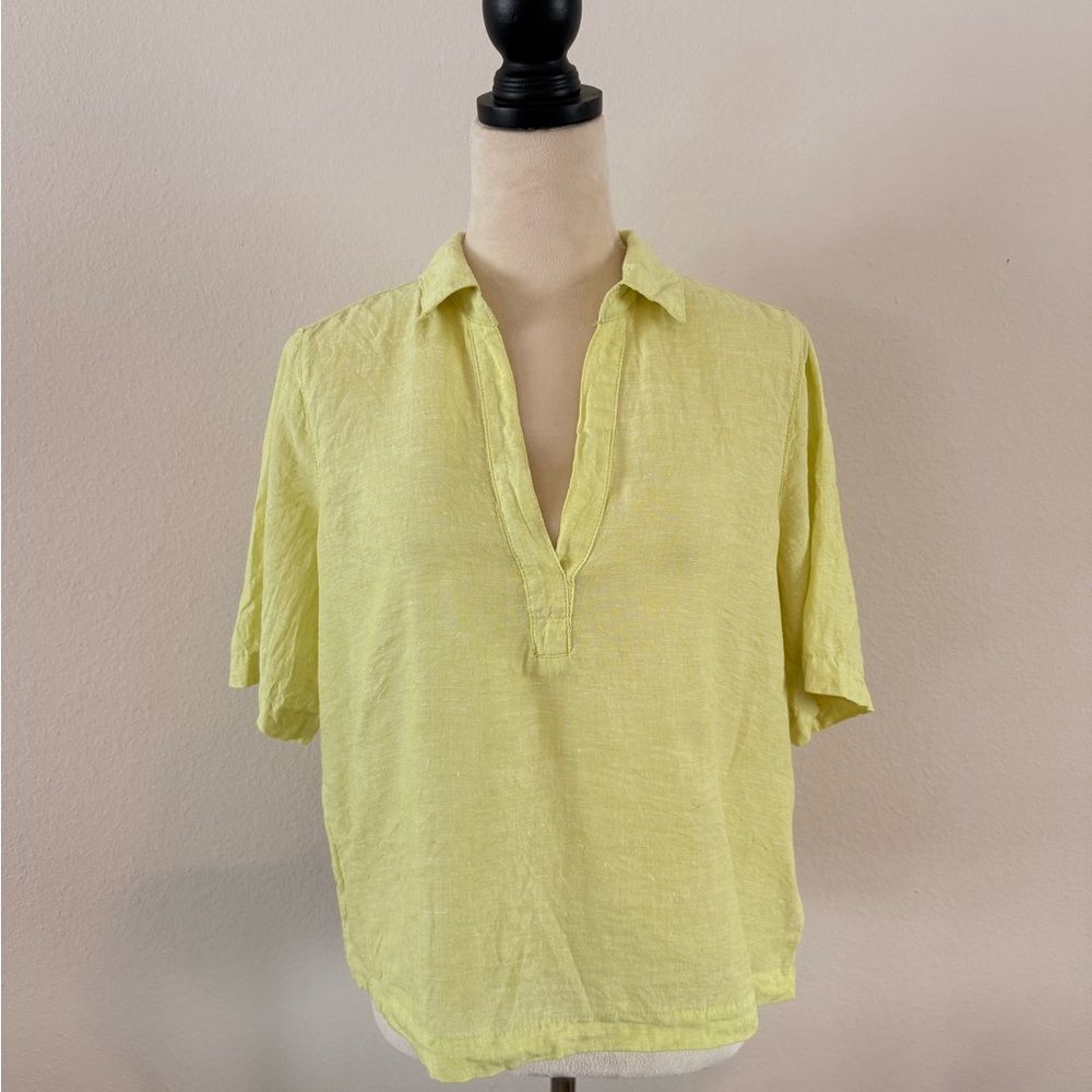 Rachel Zoe Women’s Linen Top in Yellow - Medium